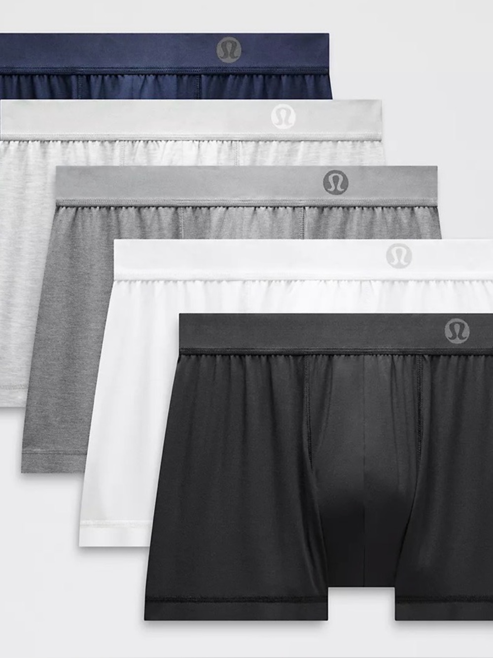 NWT Men’s XL Always In Motion Lululemon 3” Boxer Briefs 5 Pack